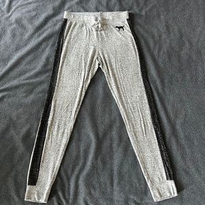 pink gray lounge pants